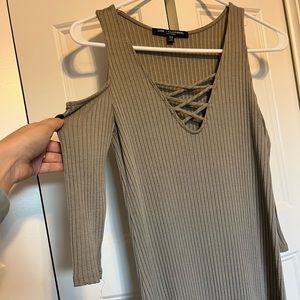 Ribbed shift dress